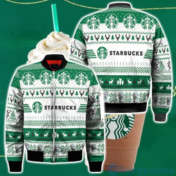 Starbucks Drinks Ugly Christmas All Over Printed 3D Shirt Product Photo