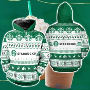Starbucks Drinks Ugly Christmas All Over Printed 3D Shirt Product Photo