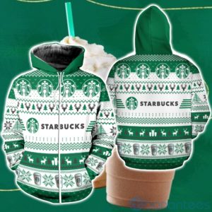 Starbucks Drinks Ugly Christmas All Over Printed 3D Shirt Product Photo