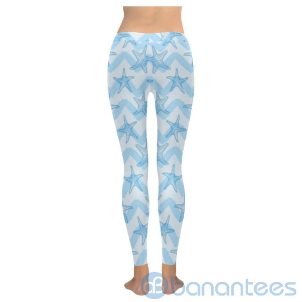 Starfish Chevron Pattern Leggings For Women Product Photo