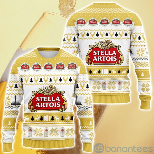 Stella Artois Beer Ugly Christmas All Over Printed 3D Shirt Product Photo