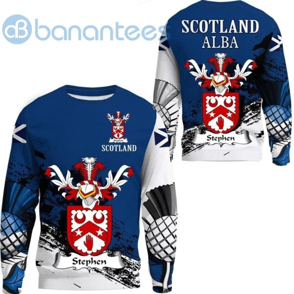 Stephen Scottish Family Crest Scotland Special All Over Printed 3D Sweatshirt Product Photo