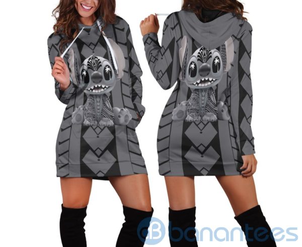 Stitch Lover Hoodie Dress For Women Product Photo