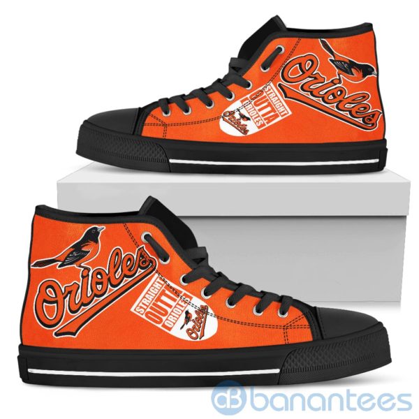 Straight Outta Fans Baltimore Orioles High Top Shoes Product Photo