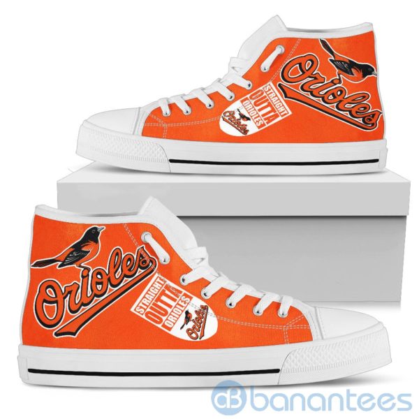 Straight Outta Fans Baltimore Orioles High Top Shoes Product Photo