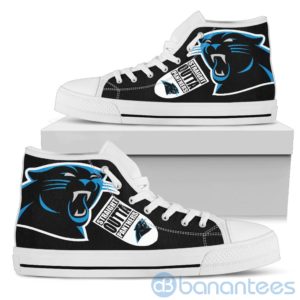 Straight Outta Fans Carolina Panthers High Top Shoes Product Photo