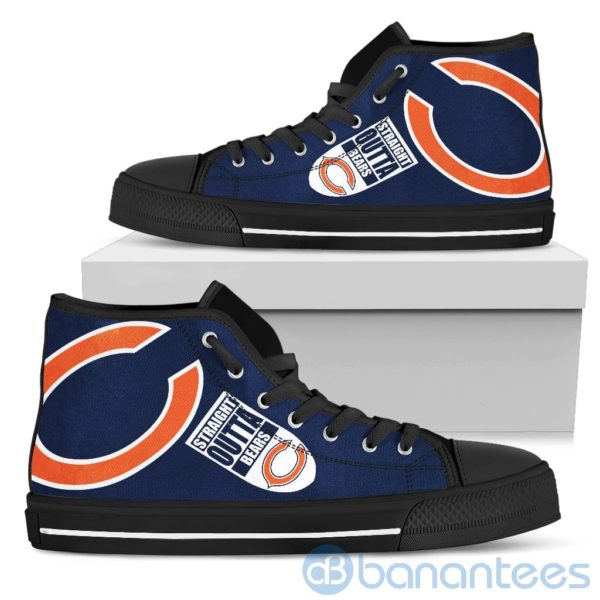 Straight Outta Fans Chicago Bears High Top Shoes Product Photo