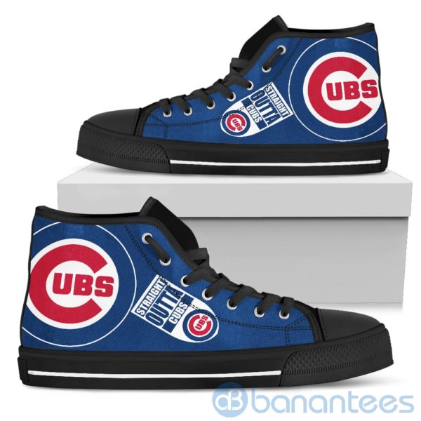 Straight Outta Fans Chicago Cubs High Top Shoes Product Photo