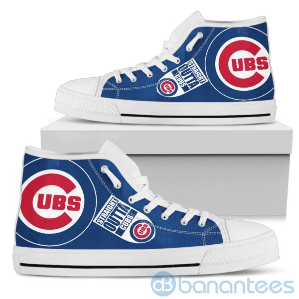 Straight Outta Fans Chicago Cubs High Top Shoes Product Photo