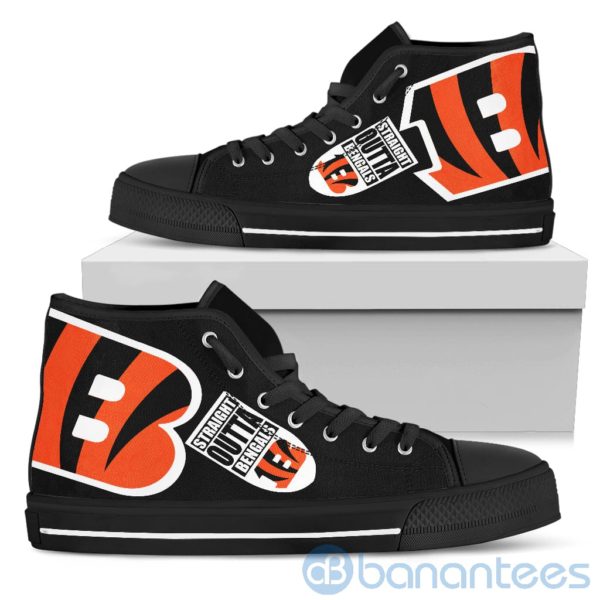 Straight Outta Fans Cincinnati Bengals High Top Shoes Product Photo