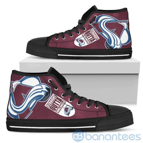Straight Outta Fans Colorado Avalanche High Top Shoes Product Photo