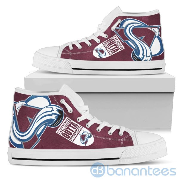 Straight Outta Fans Colorado Avalanche High Top Shoes Product Photo