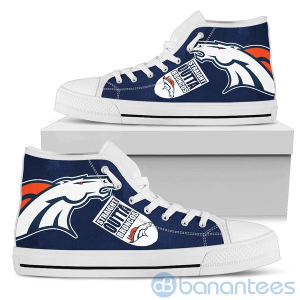 Straight Outta Fans Denver Broncos High Top Shoes Product Photo