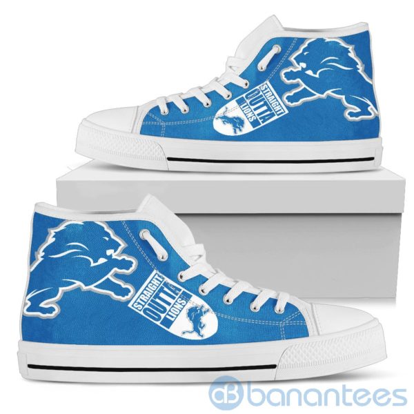 Straight Outta Fans Detroit Lions High Top Shoes Product Photo