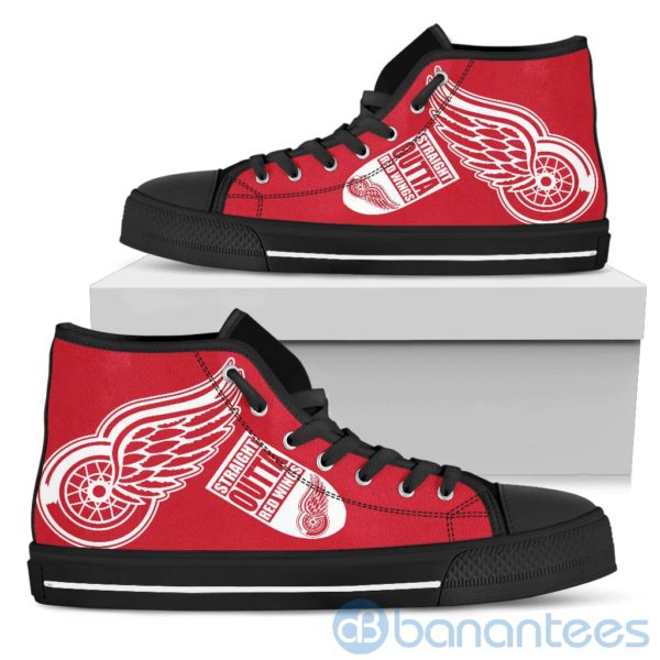 Straight Outta Fans Detroit Red Wings High Top Shoes Product Photo