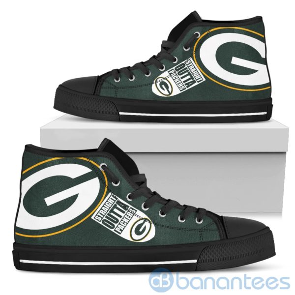 Straight Outta Fans Green Bay Packers High Top Shoes Product Photo