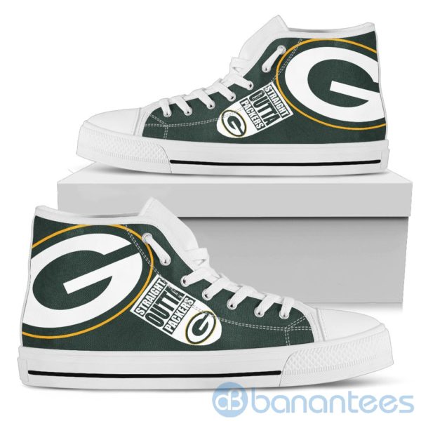 Straight Outta Fans Green Bay Packers High Top Shoes Product Photo