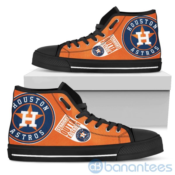 Straight Outta Fans Houston Astros High Top Shoes Product Photo