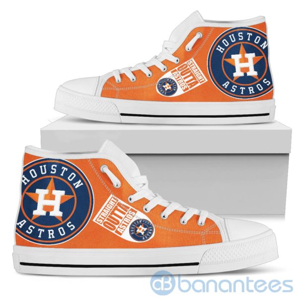 Straight Outta Fans Houston Astros High Top Shoes Product Photo