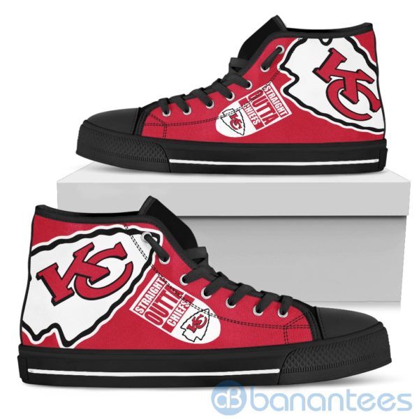 Straight Outta Fans Kansas City Chiefs High Top Shoes Product Photo