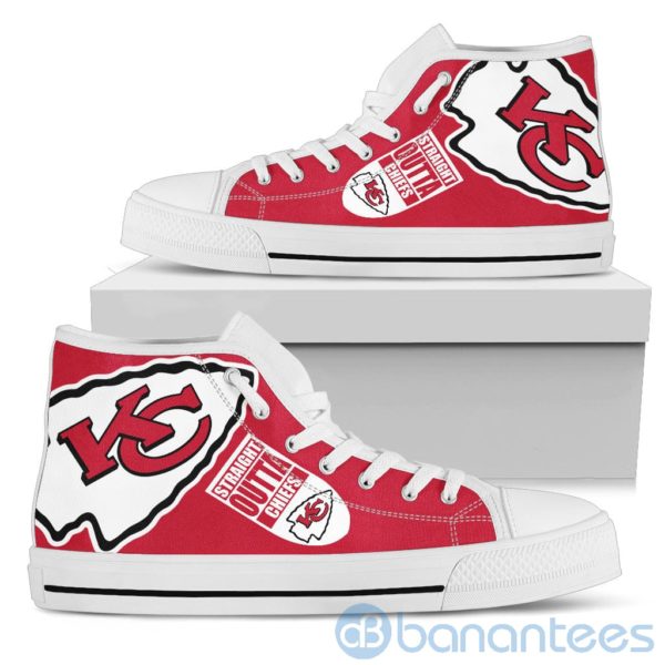 Straight Outta Fans Kansas City Chiefs High Top Shoes Product Photo
