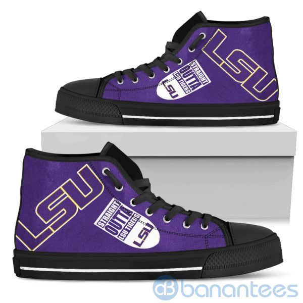 Straight Outta Fans LSU Tigers High Top Shoes Product Photo