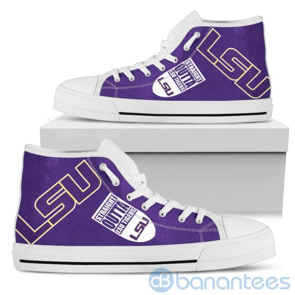 Straight Outta Fans LSU Tigers High Top Shoes Product Photo