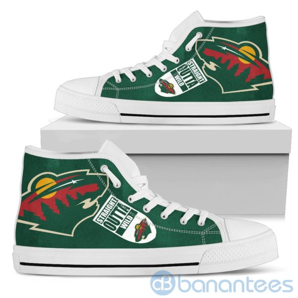 Straight Outta Fans Minnesota Wild High Top Shoes Product Photo