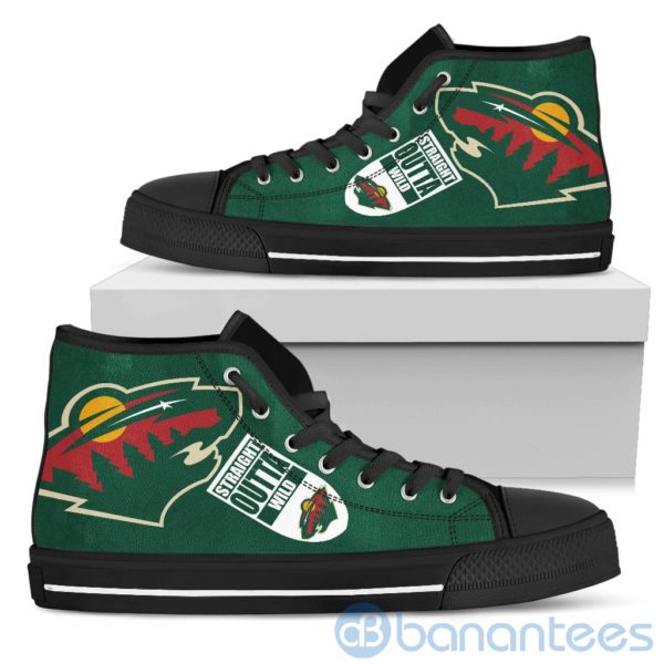 Straight Outta Fans Minnesota Wild High Top Shoes Product Photo