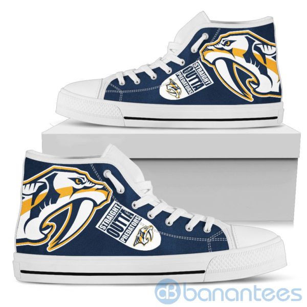 Straight Outta Fans Nashville Predators High Top Shoes Product Photo