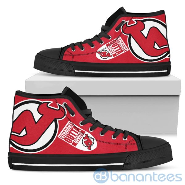 Straight Outta Fans New Jersey Devils High Top Shoes Product Photo
