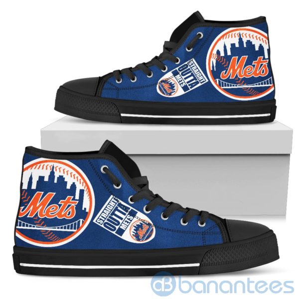 Straight Outta Fans New York Mets High Top Shoes Product Photo