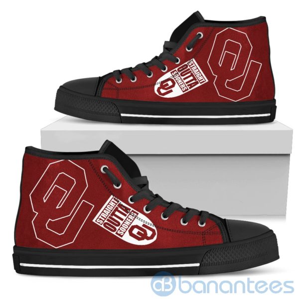 Straight Outta Fans Oklahoma Sooners High Top Shoes Product Photo