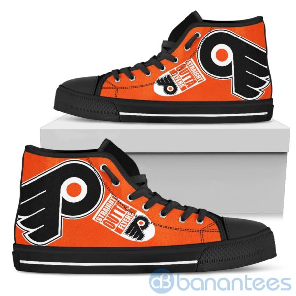 Straight Outta Fans Philadelphia Flyers High Top Shoes Product Photo