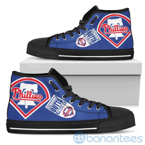 Straight Outta Fans Philadelphia Phillies High Top Shoes Product Photo