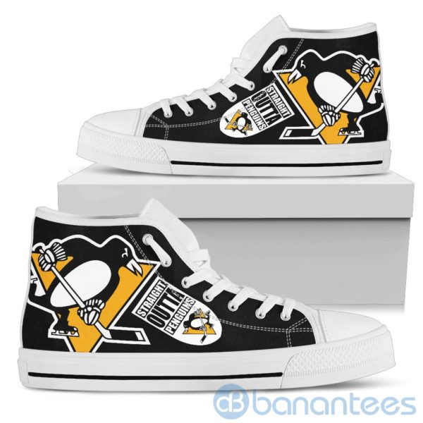 Straight Outta Fans Pittsburgh Penguins High Top Shoes Product Photo