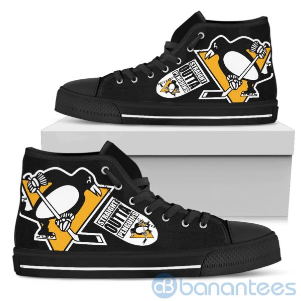Straight Outta Fans Pittsburgh Penguins High Top Shoes Product Photo