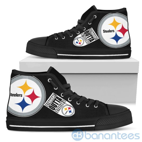 Straight Outta Fans Pittsburgh Steelers High Top Shoes Product Photo