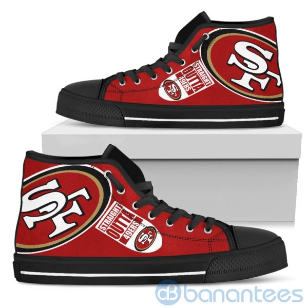 Straight Outta Fans San Francisco 49ers High Top Shoes Product Photo