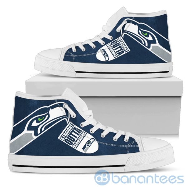 Straight Outta Fans Seattle Seahawks High Top Shoes Product Photo