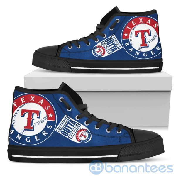 Straight Outta Fans Texas Rangers High Top Shoes Product Photo
