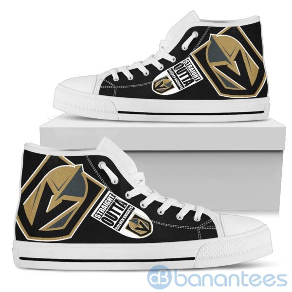 Straight Outta Fans Vegas Golden Knights High Top Shoes Product Photo