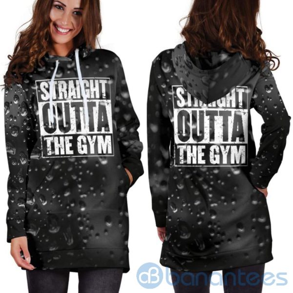 Straight Outta The Gym Hoodie Dress For Women Product Photo