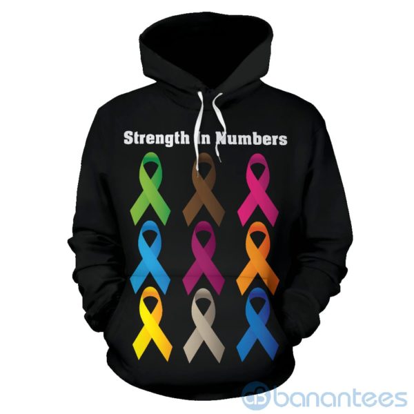 Strength In Numbers All Over Printed 3D Hoodie Product Photo