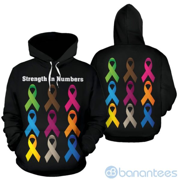 Strength In Numbers All Over Printed 3D Hoodie Product Photo