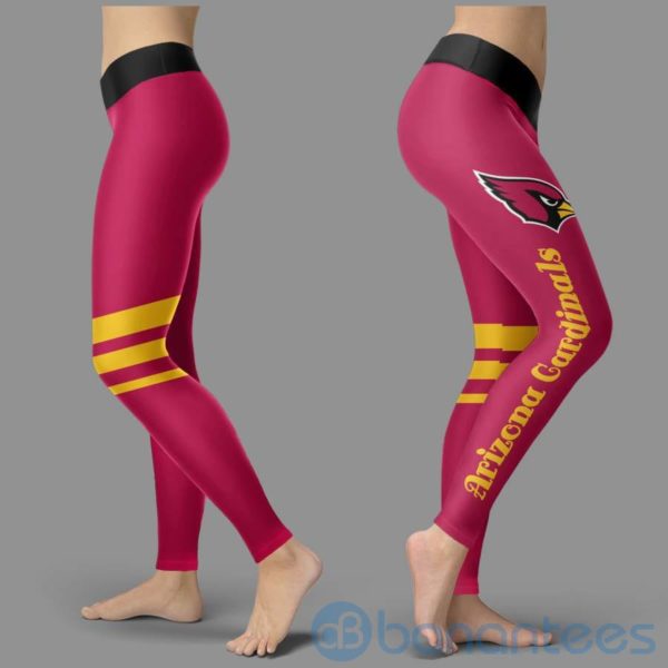 Striped Styple Arizona Cardinals Leggings For Women Product Photo