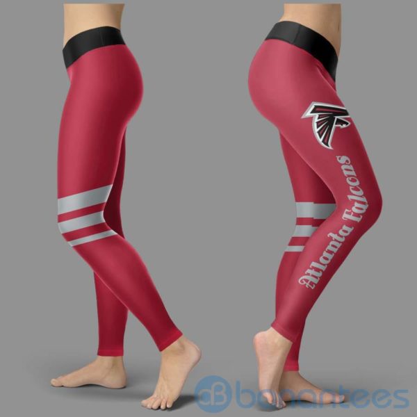 Striped Styple Atlanta Falcons Leggings For Women Product Photo