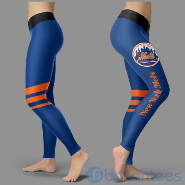 Striped Styple New York Mets Leggings For Women Product Photo