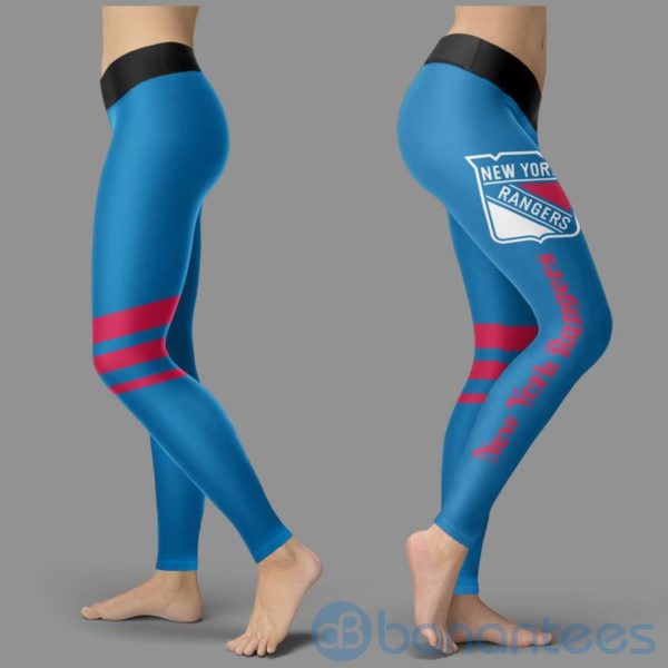 Striped Styple New York Rangers Leggings For Women Product Photo
