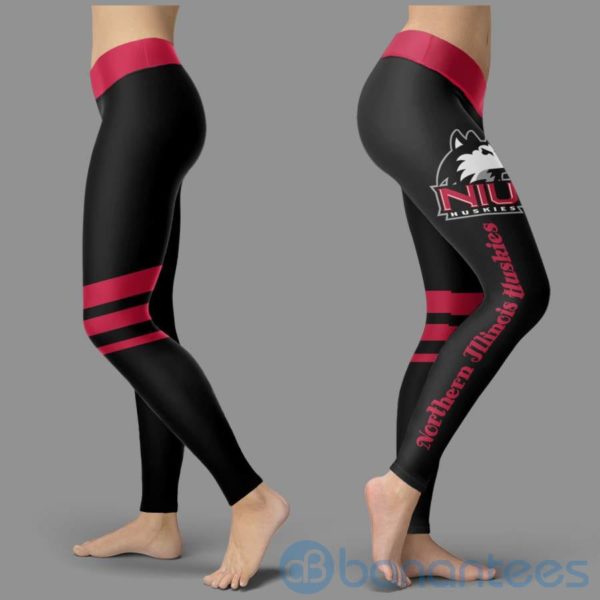 Striped Styple Northern Illinois Huskies Leggings For Women Product Photo